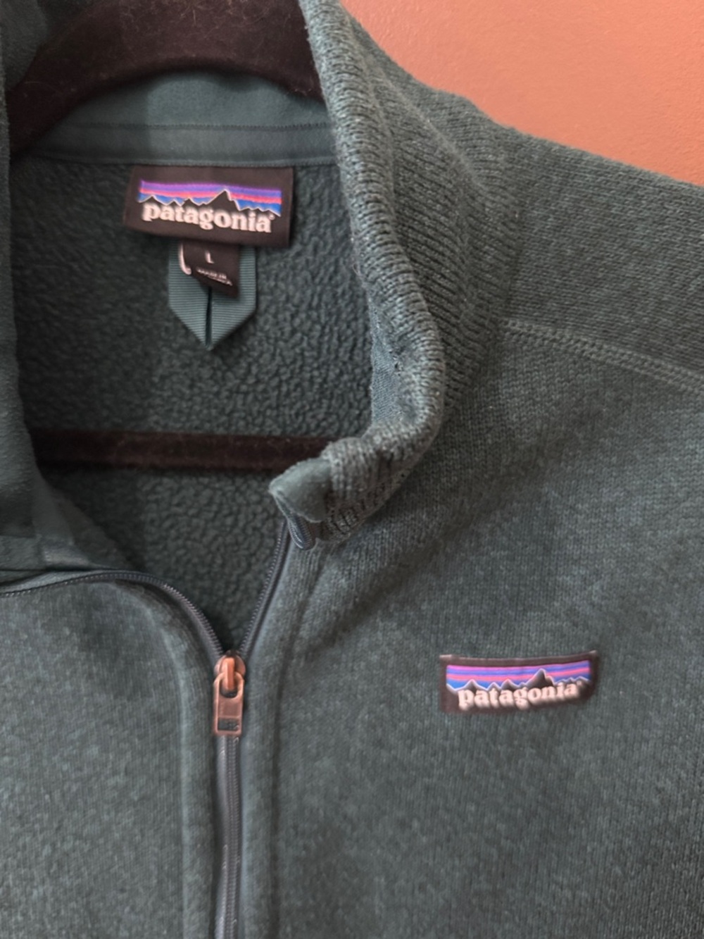 EUC PATAGONIA Green Zip-Up Better Sweater Fleece Vest - Picture 2 of 7